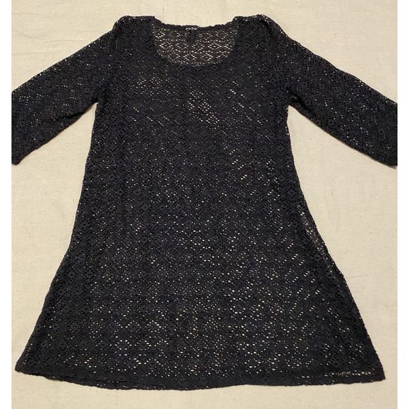 Miraclesuit Swim Coverup Womens Large Stretch Lace Mesh Dark Fairy Festival Boho - Picture 6 of 16